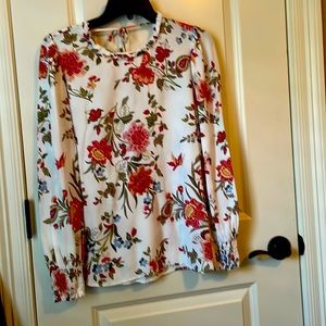 Size small Loft floral pattern top